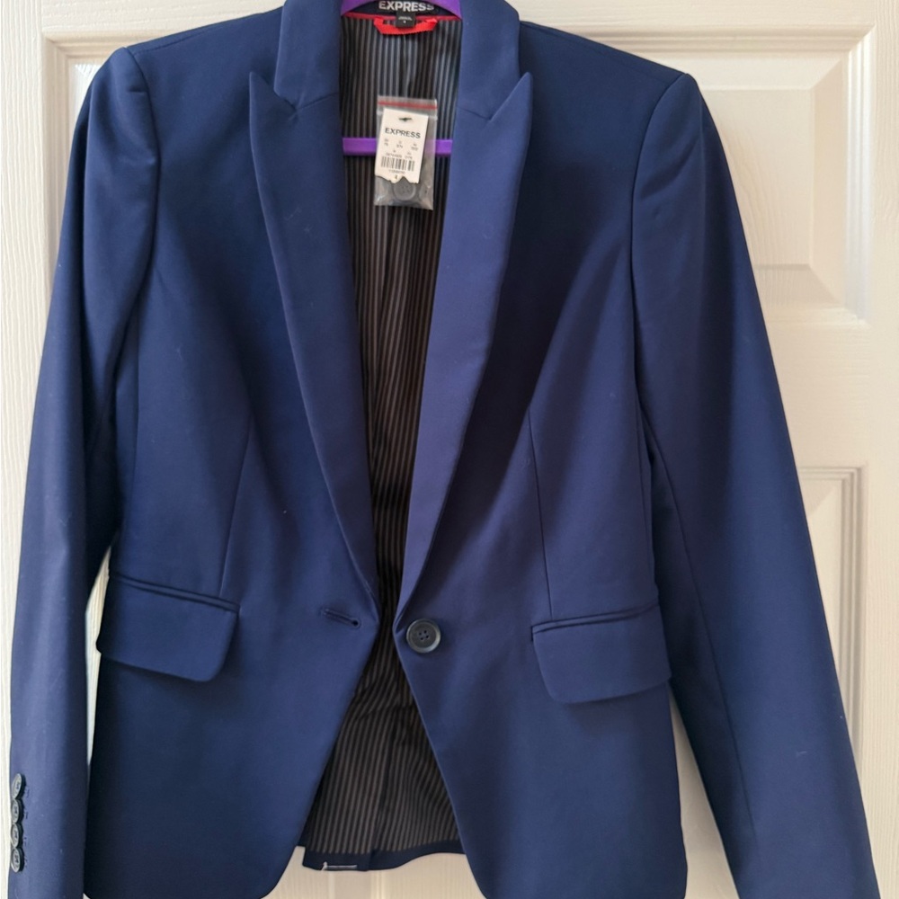 Express Women's Blue Suit Jacket
